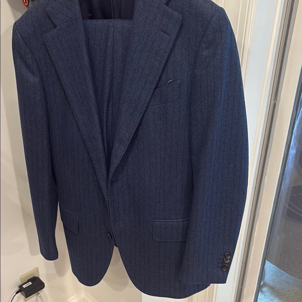 Suitsupply Navy Pinstripe Suit